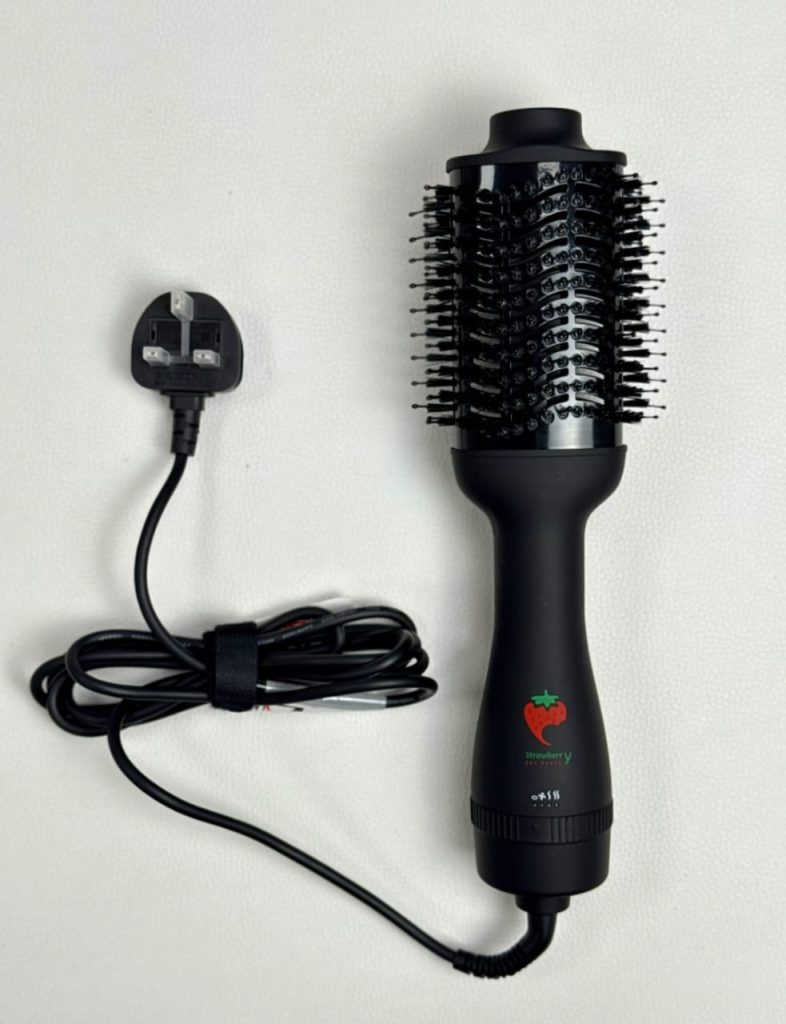 Rotating thermal hair brush for drying and straightening hair فرشاة شعر حرارية دوارة لتجفيف وفرد الشعر