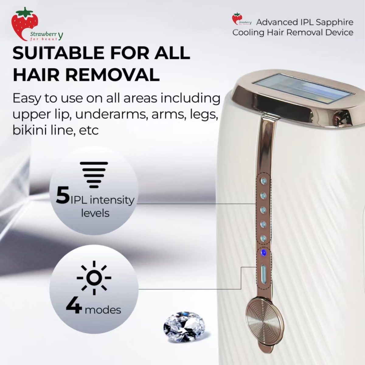 laser hair removal machine with sapphire ice cooling - Image 7