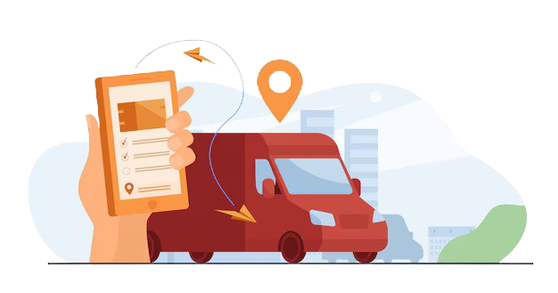 Track You Order 1 customer using mobile app tracking order delivery 74855 5229 removebg preview