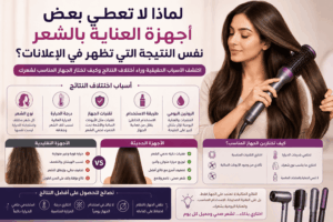 لماذا لا تعطي بعض أجهزة العناية بالشعر نفس النتيجة التي تظهر في الإعلانات؟